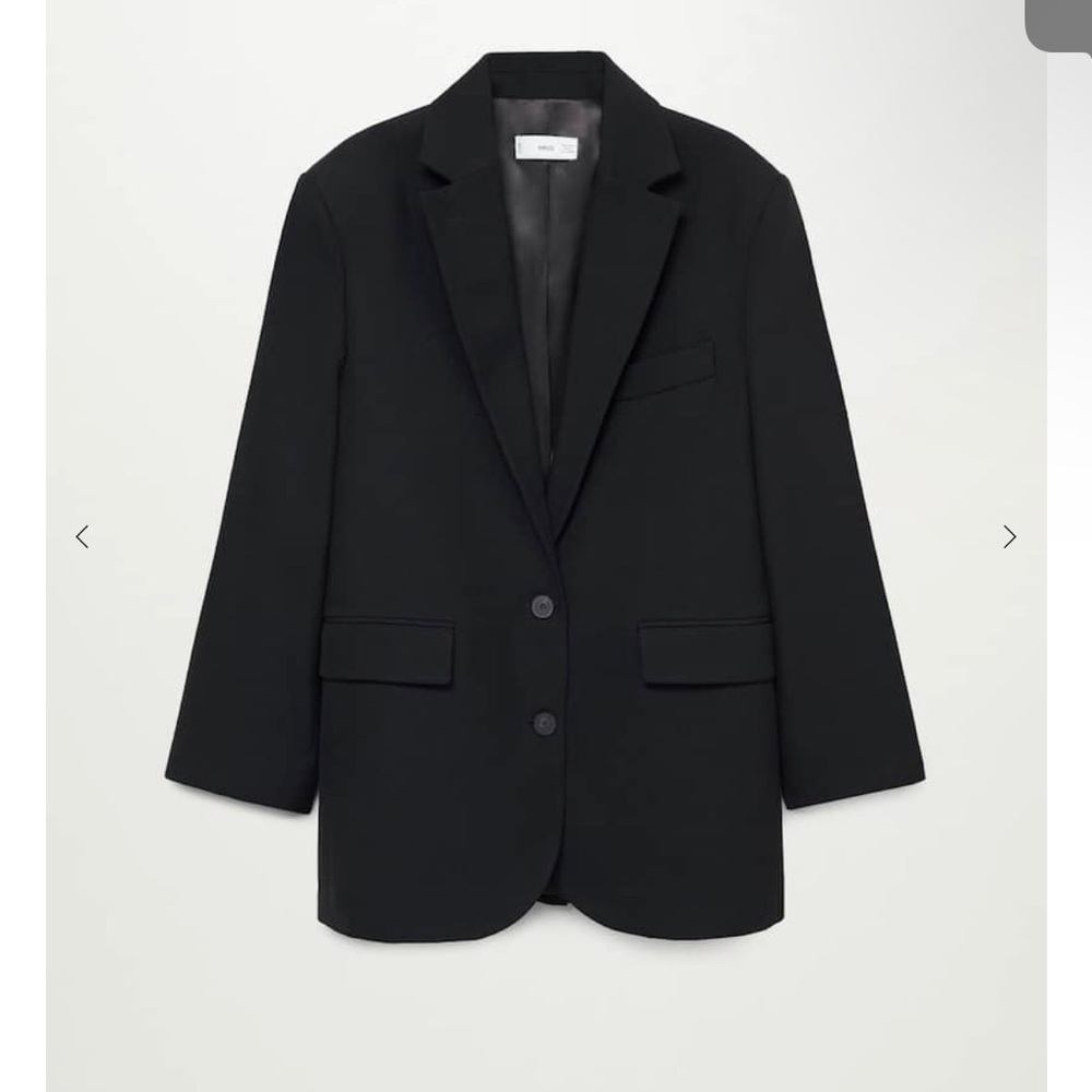 Mango Oversized Black Blazer